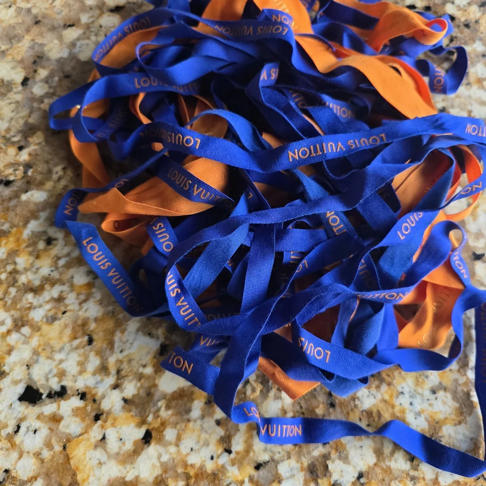 Louis Vuitton Blue and Orange  Ribbon